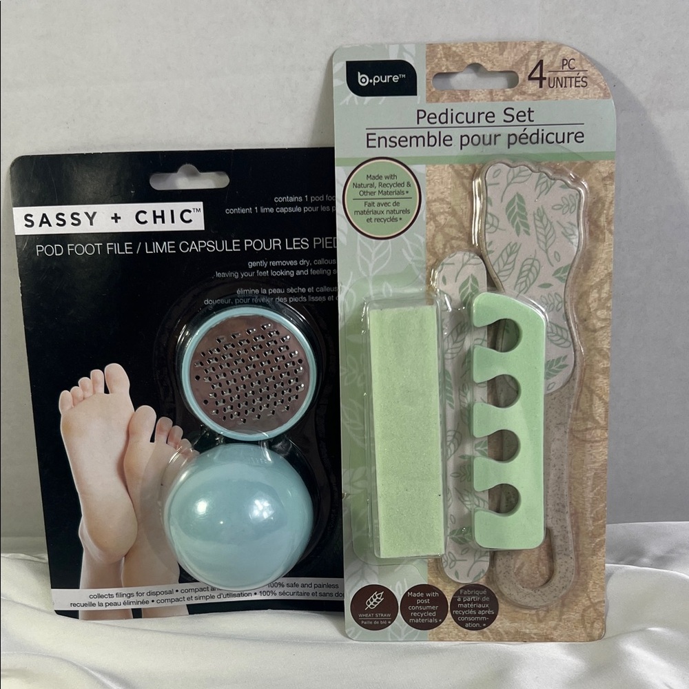 Sassy‎ + Chic Foot File and B.Pure Pedicure Set